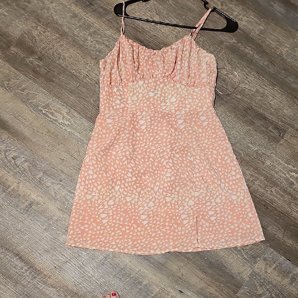 Elegant Pink Patterned Dress
